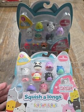 Squish-a-longs Squishmallows 8-Figure Pack With Mystery Animal